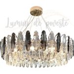 Candelabru LED cu cristale