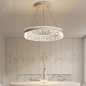 Candelabru LED 146W Minimalist 1 White Glam